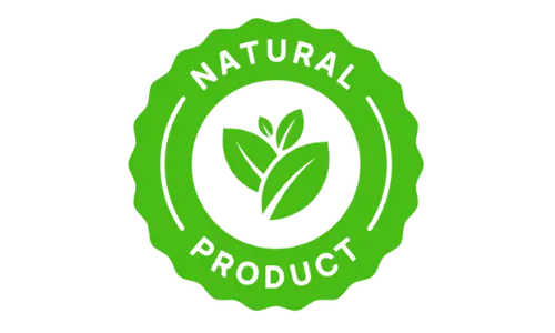All-natural logo for Oradentum supplement, highlighting its pure, plant-based ingredients for dental support.